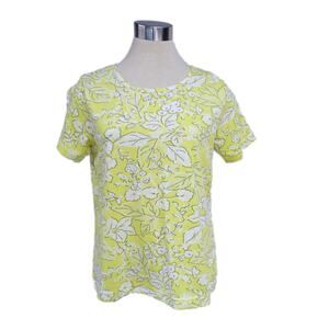 Shenanigans Medium Yellow Floral Standard Tee